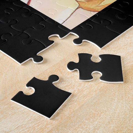 Lächelndes Mädchen mit gelben Augen Anime Manga Puzzle (Seite)