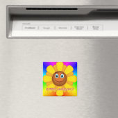 Lächelndes Magnet behalten (Sonnenblume) (In Situ (Geschirrspüler))