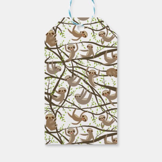 Lächelndes Muster Geschenkanhänger (Rückseite)