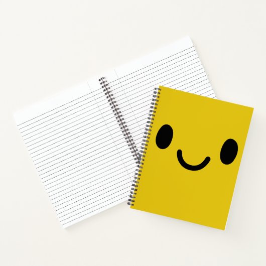 Lächelndes Notebook Notizblock (Innenseite)