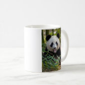 Lächelndes Panda Portrait Kaffeetasse (VorderseiteRechts)