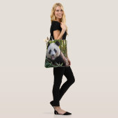 Lächelndes Panda-Porträt Tasche (Am Model)