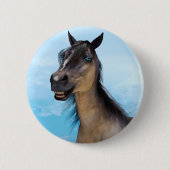 Lächelndes Pferd Button (Vorderseite)