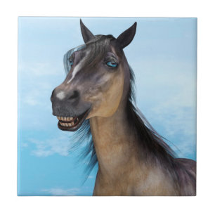 Lächelndes Pferd Fliese