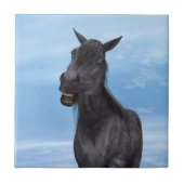 Lächelndes Pferd Fliese (Vorderseite)