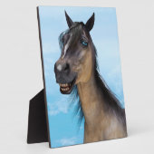 Lächelndes Pferd Fotoplatte (Seite)