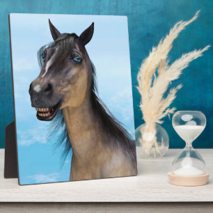 Lächelndes Pferd Fotoplatte