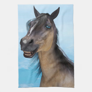 Lächelndes Pferd Geschirrtuch