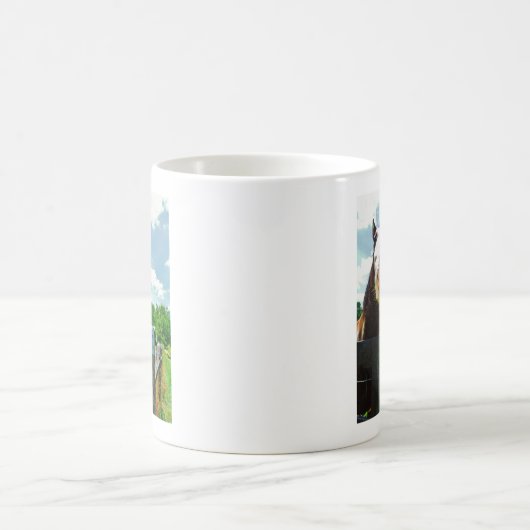 Lächelndes Pferd Kaffeetasse (Mittel)