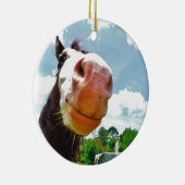 Lächelndes Pferd Keramikornament (Rechts)