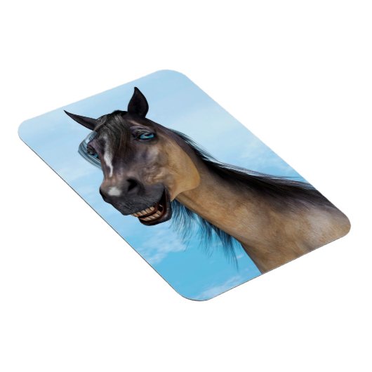 Lächelndes Pferd Magnet (Rechte Seite)