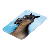 Lächelndes Pferd Magnet (Linke Seite)