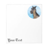 Lächelndes Pferd Notizblock (Vorderseite)