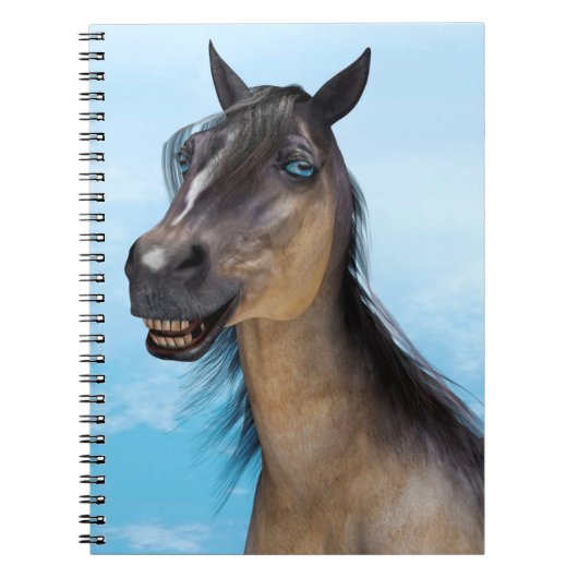 Lächelndes Pferd Notizblock (Vorderseite)