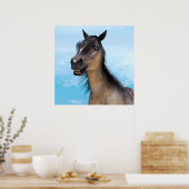 Lächelndes Pferd Poster (Küche)