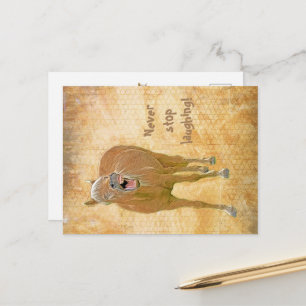 Lächelndes Pferd - Postkarte