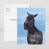 Lächelndes Pferd Postkarte (Vorne/Hinten)