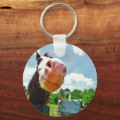 Lächelndes Pferd Schlüsselanhänger (Vorderseite)