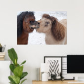 Lächelndes Pferdeposter Poster (Heimbüro)