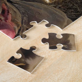 Lächelndes Pitbull Puzzlespiel Puzzle (Seite)
