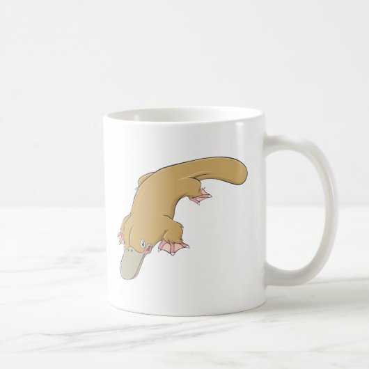Lächelndes Platypus Kaffeetasse (Rechts)