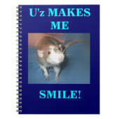 LÄCHELNDES RATTEN-NOTIZBUCH NOTIZBLOCK (Vorderseite)