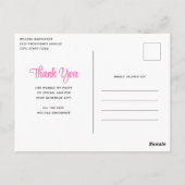 Lächelndes rosa Faultier, das ein Cabrio antreibt  Postkarte (Rückseite)