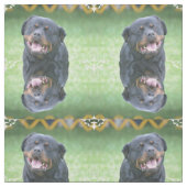 Lächelndes Rottweiler Stoff (Muster)