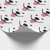 Lächelndes Samoyed Wrapping Paper Geschenkpapier (Ecke)