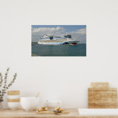 Lächelndes Schiff im Kanal Poster (Küche)