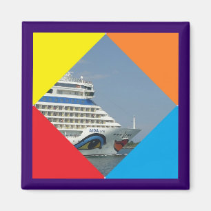 Lächelndes Schiff Magnet