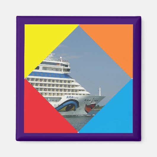 Lächelndes Schiff Magnet (Vorne)