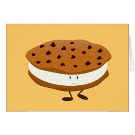 Lächelndes Schokoladensplitterplätzchensandwich