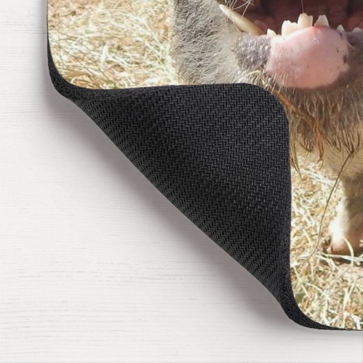 Lächelndes Schwein Mousepad (Ecke)