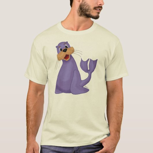 Lächelndes Seelöwe-Shirt T-Shirt (Vorderseite)