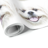 Lächelndes Shih tzu Geschenkpapier (Rolleneckpunkt)