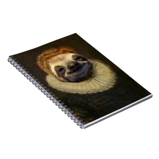 Lächelndes Sloth-Notebook Notizblock (Rechte Seite)