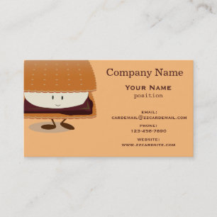 Lächelndes S'more Visitenkarte