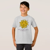 Lächelndes Sonnendesign mit Ecclesiastes-Bibelvers T-Shirt (Vorne ganz)