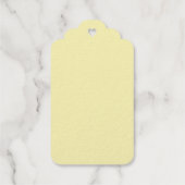 Lächelndes Sonnengesicht mit benutzerdefiniertem T Geschenkanhänger (Rückseite)