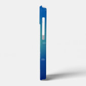 Lächelndes Sonnenhai auf blauem Hintergrund Case-Mate iPhone Hülle (Rückseite / Links)