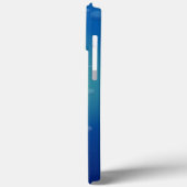 Lächelndes Sonnenhai auf blauem Hintergrund Case-Mate iPhone Hülle (Rückseite / Links)