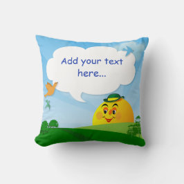 Lächelndes Sonnenkopfkissen Kissen