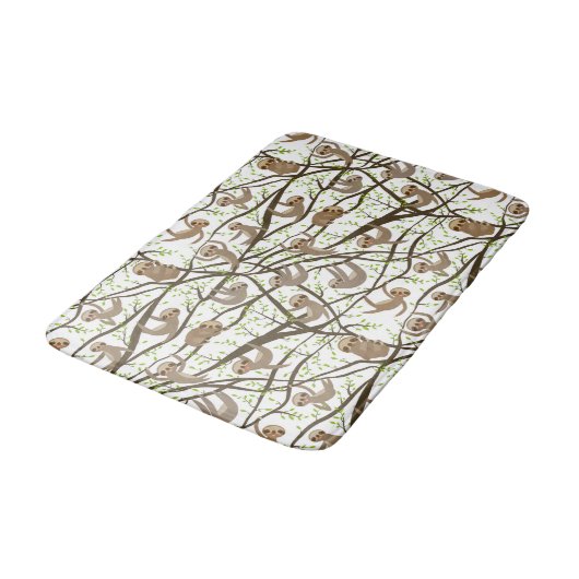 Lächelndes Trägheits-Muster Badematte (Schrägansicht)