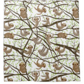 Lächelndes Trägheits-Muster Duschvorhang (Vorderseite)