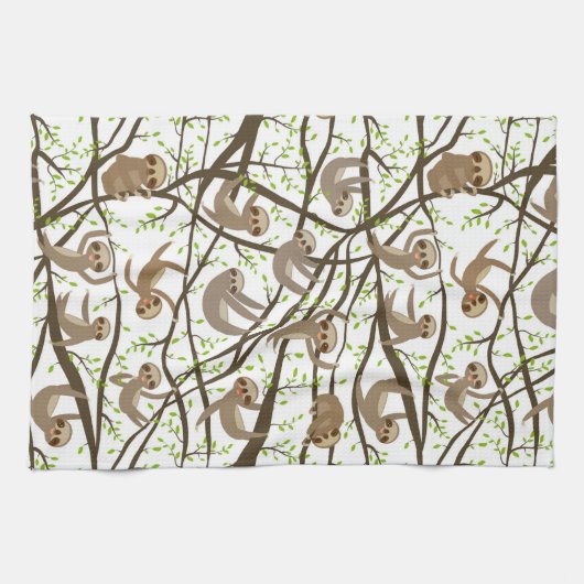 Lächelndes Trägheits-Muster Geschirrtuch (Horizontal)