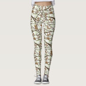 Lächelndes Trägheits-Muster Leggings (Vorderseite)