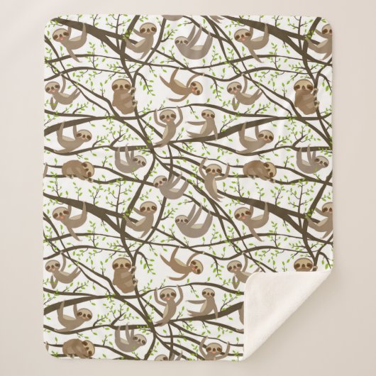 Lächelndes Trägheits-Muster Sherpadecke (Vorderseite)