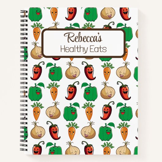 Lächelndes Veggies Rezept Buch (Vorderseite)