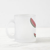 Lächelndes Watermelon-Gesicht Mattglastasse (Links)